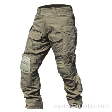 Pantalones de combate almohadillas de rodilla pantalones tácticos ejército al aire libre